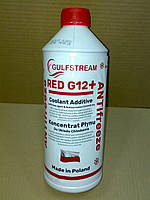 Концентрат 1,5л. антифриз красный G 12+ Gulfsream охлаждающая жидкость в радиатор для авто