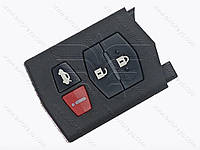 Корпус выкидного ключа Mazda 3, Mazda 6 и другие, нижняя часть на 3+1 кнопки, контакт снизу