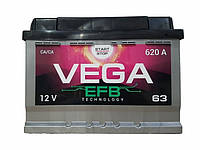 Аккумулятор VEGA Premium 63Ah 620A +лев EFB START STOP 242 x 175 х 190