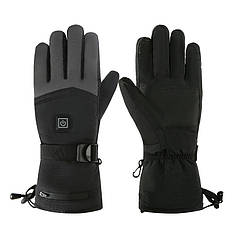 Рукавички з підігрівом акумуляторні Lesko YX207 перезаряджувані для активного відпочинку осінь-зима