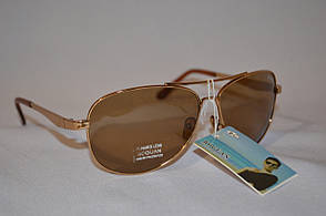 Сонцезахисні окуляри чоловічі краплі коричневий BOGUAN 3333