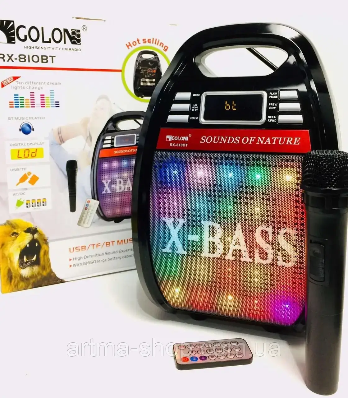 Радіоприймач з блютузом GOLON RX-810 Bluetooth MP3 FM