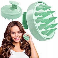 Щітка-масажер 4FIZJO для миття голови Green (P-5907739315168)