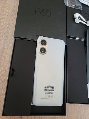 Смартфон CUBOT P60 White 4G 5000mAh камера 20МП 6/128GB  + чехол, фото 2