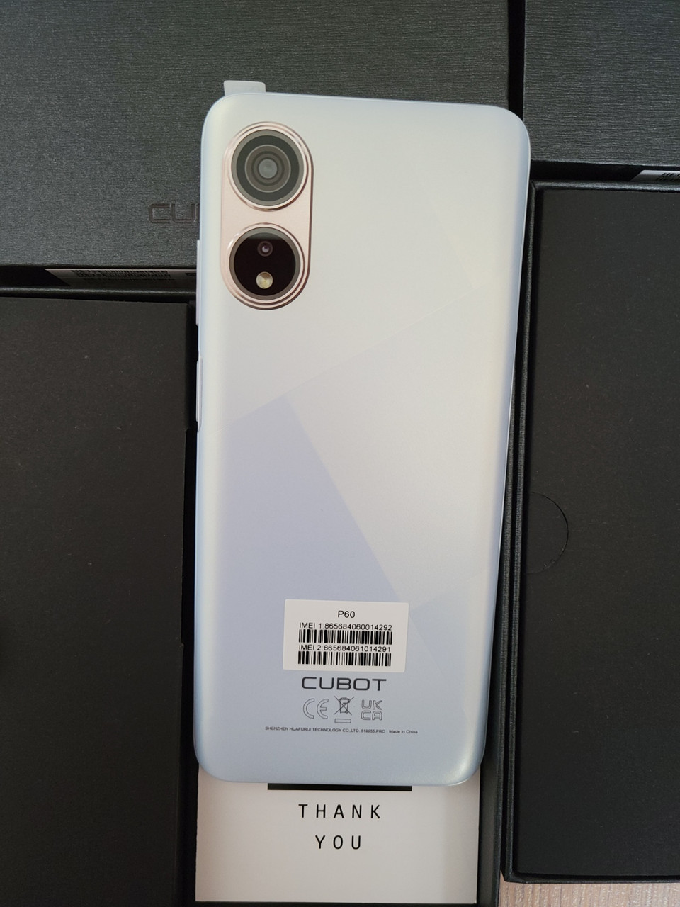 Смартфон CUBOT P60 White 4G 5000mAh камера 20МП 6/128GB + чехол - фото 3 - id-p1714569484