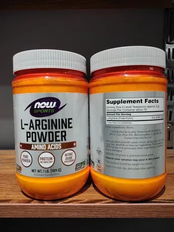 Аминокислоты Now Foods Sports L- Arginine powder 454gr аргинин порошок - фото 6 - id-p1714574638