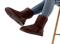 Угги женские зимние коричневые UGG Classic Brown. Ugg women's женские угги. Сапоги женские с мехом