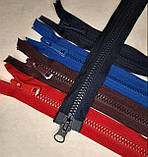 Блискавка Т8 довжина 100см роз'ємна коричнева, фото 3