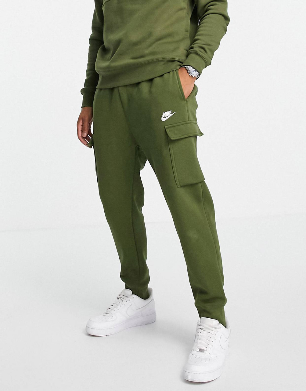 Теплі чоловічі спортивні штани Nike Club Fleece Cargo (Оригінал)