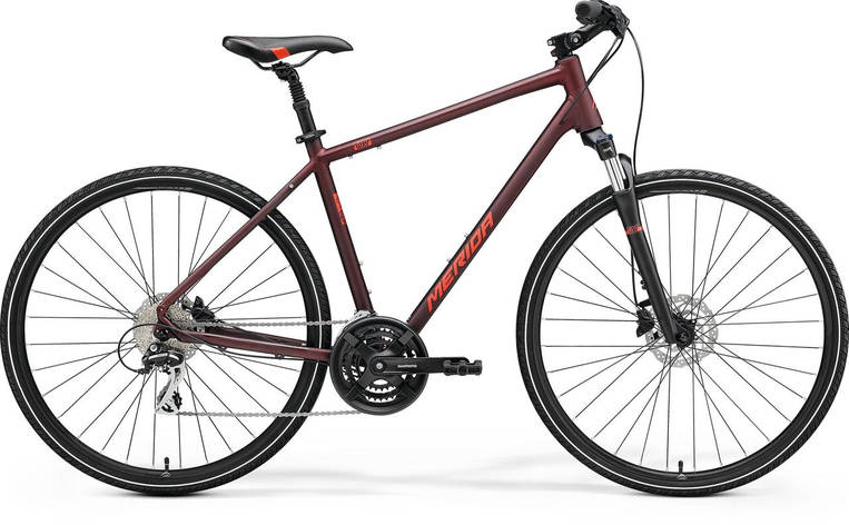 Велосипед MERIDA CROSSWAY 20,M(51)MATT BURGUNDY RED(RED), фото 2
