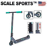 Трюковий двоколісний самокат Scale Sports Deluxe Wolf Сірий + Пеги, фото 6