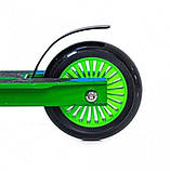Дитячий трюковий двоколісний самокат Scale Sports Turbo Зелений, фото 5