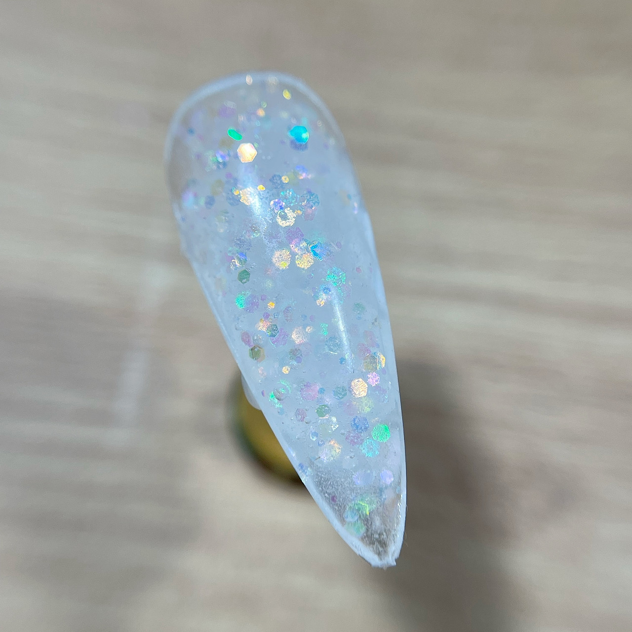 Полігель Global Fashion Glitter Extension Nail Gel 01, з блискітками, 30 г