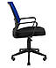 Офісне комп'ютерне крісло з сітчастою спинкою Джина - Пластик синє Richman, фото 3