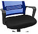 Офісне комп'ютерне крісло з сітчастою спинкою Джина - Пластик синє Richman, фото 4