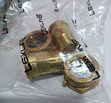 Комплект штуцерів 1/2" (штуцера, КМЧ) Lexline Посилені. латунь для лічильника води, водоміра, фото 3