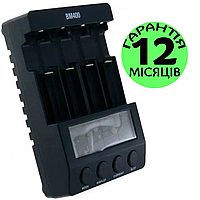 Зарядний пристрій для акумуляторних батарейок Extradigital BM400, заряджання пальчикових акумуляторів АА й ААА