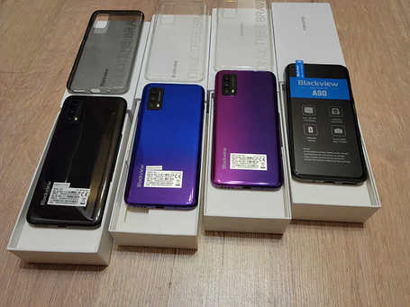 Смартфон Blackview A90 Purple 4/64Гб NFC And11 Helio P60 4250мАч + ЧОХОЛ, фото 3