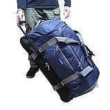 Сумка велика, дорожня на колесах 117 L Airtex синя, фото 2
