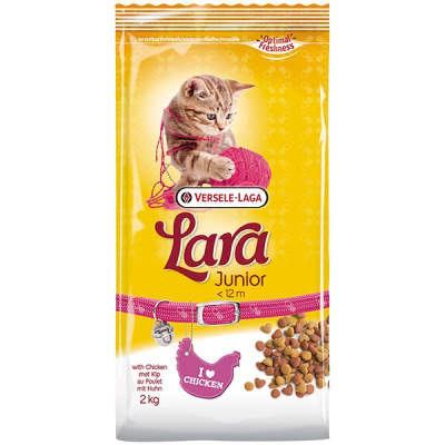Сухий корм для кошенят Versele-Laga (Верселе-Лага) Lara Junior з куркою 2 кг