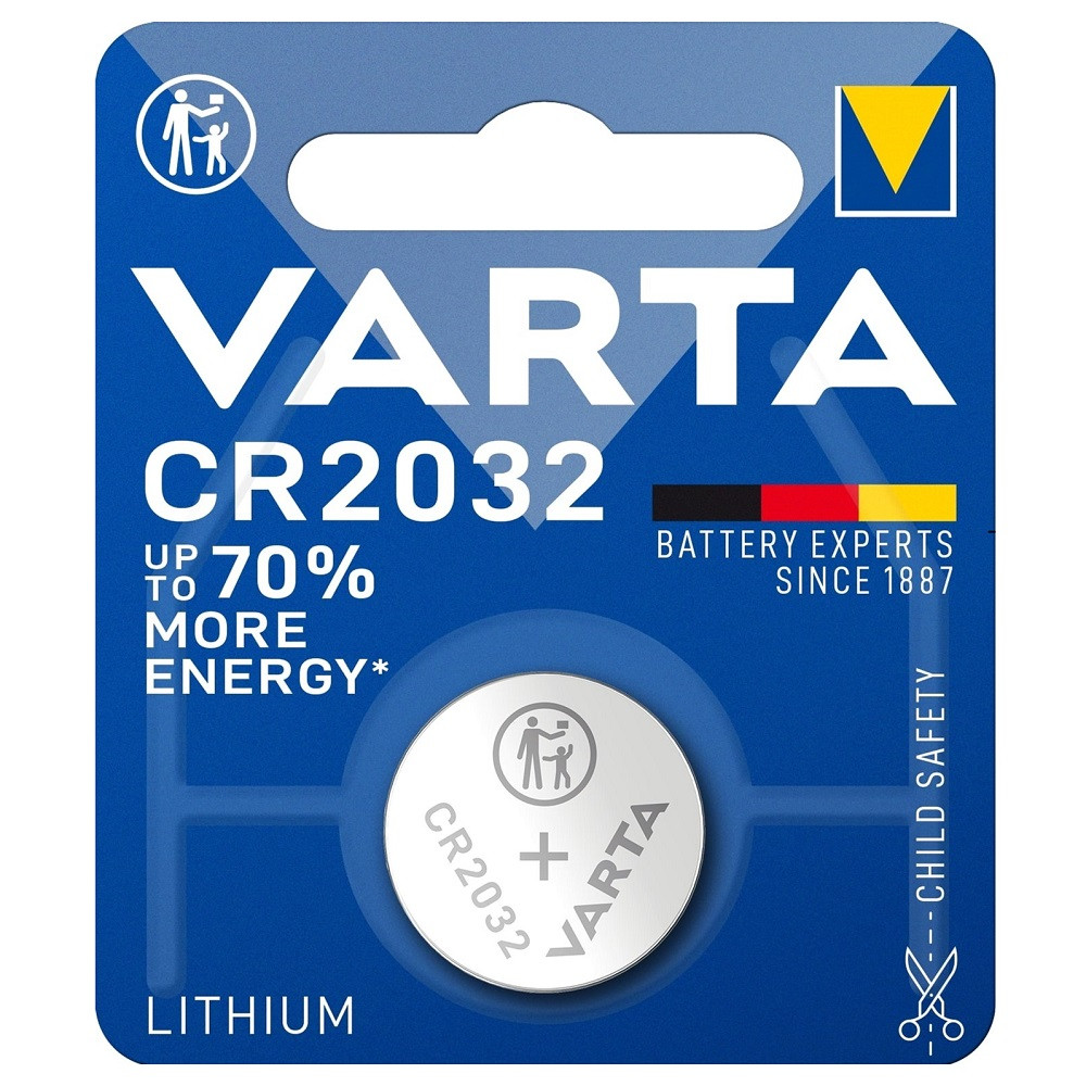 Батарейка літієва таблетка Varta CR2032 Lithium 3V Літієві батарейки дискові