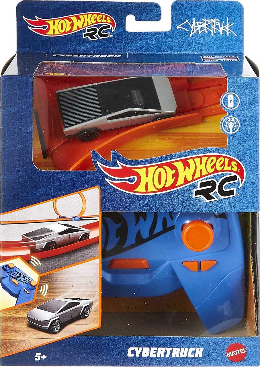 Hot Wheels RC 1:64 Tesla Cybertruck Машинка на р/у з пультом автомобіль Хот Вілс Тесла Сайбертрук (GXG30)