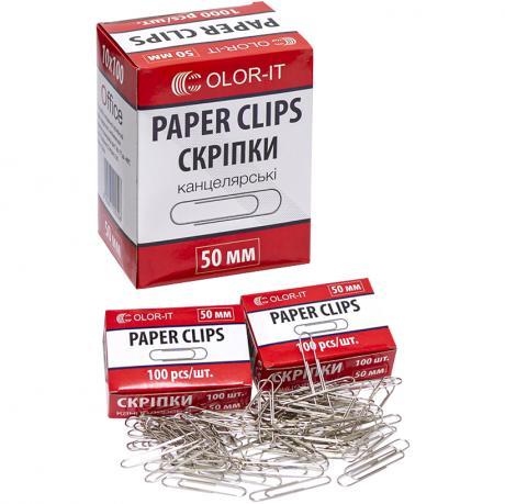 Скріпка метал 50мм кругла 100шт "С" KNZ