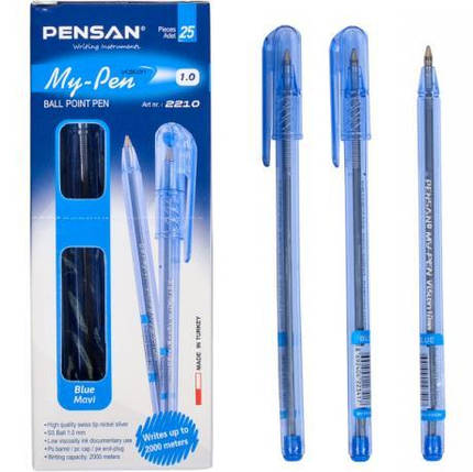 Ручка масляна MY-PEN синя KNZ, фото 1