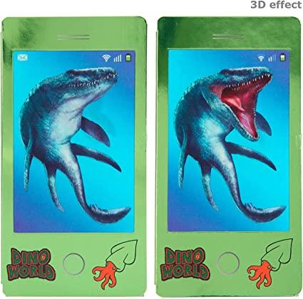 Блокнот розмальовка Dino World у вигляді мобілки з 3Д обкладинкою