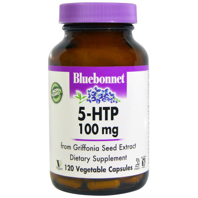 Аминокислота Bluebonnet Nutrition 5-HTP (Гидрокситриптофан), 100мг, 120 капсул (BLB0053) - Вища Якість та - фото 1 - id-p1714618617