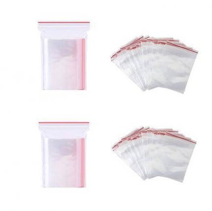 Пакети із замком Zip-Lock 4х6см 100шт KNZ, фото 1