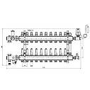 Колекторна група Icma 1" 10 виходів, з витратоміром №A2K013, фото 2
