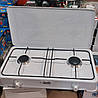 Настільна газова плита таганок на 2 конфорки з кришкою General, фото 2