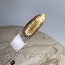 PG006 гель-фарба 5 гр з липким шаром  LA Lady Arms колір золотий, фото 5