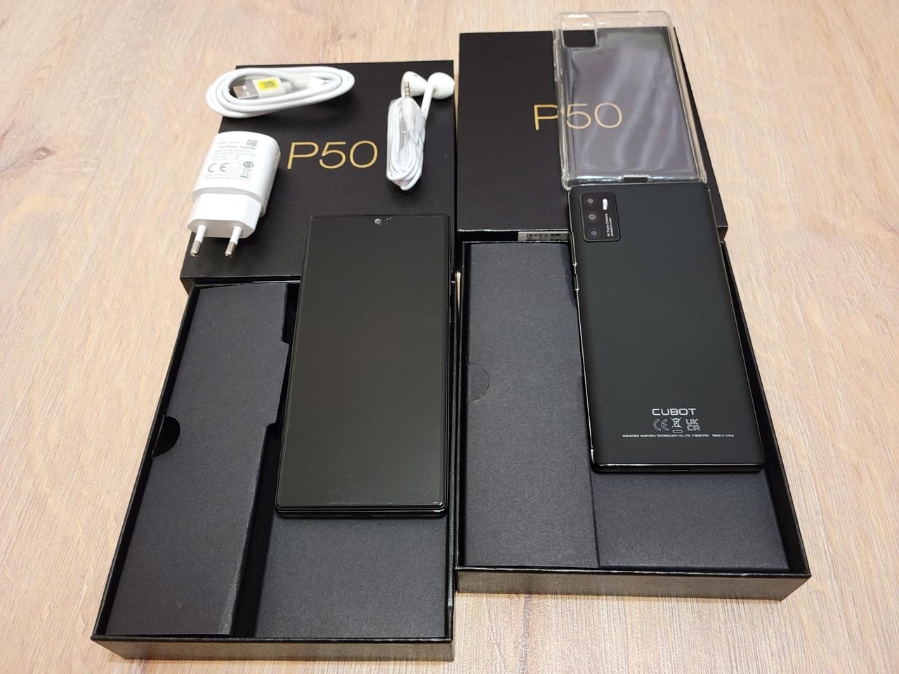Смартфон CUBOT P50 Black 4G 4200мА 20Мп 6/128GB NFC  + чохол