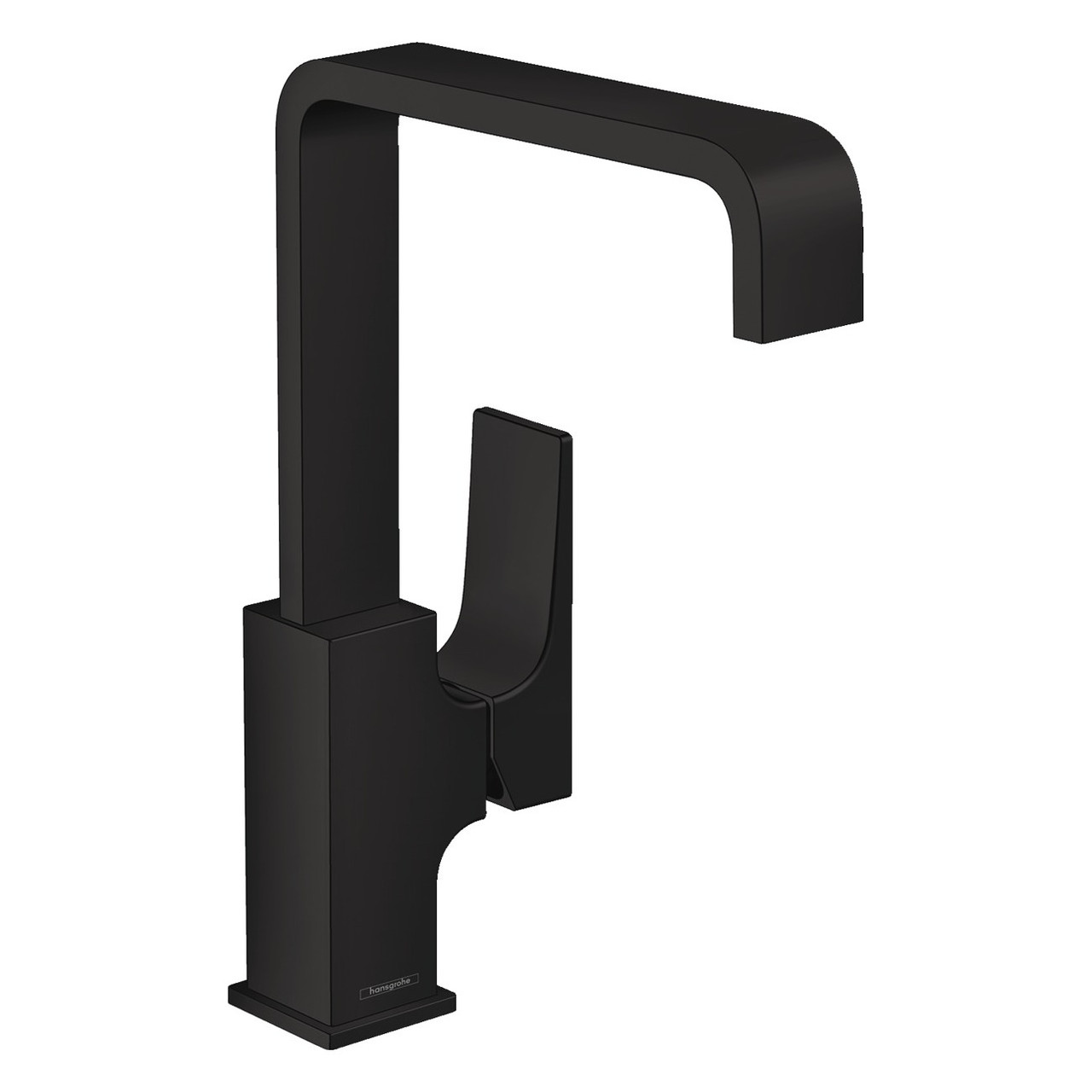 METROPOL змішувач для раковини, одноважільний із донним клапаном push-open, чорний мат, фото 1