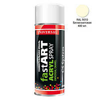Емаль 9010 Біла матова універсальна аерозоль 400мл CS System Fast Art