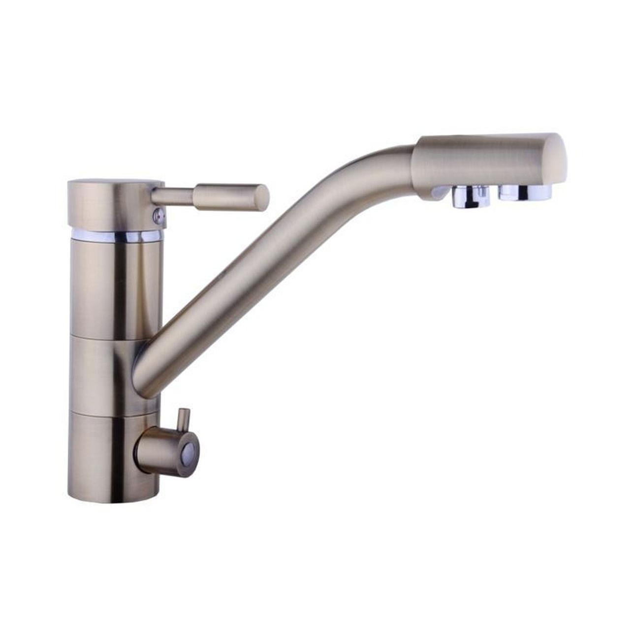 Змішувач для кухні під осмос Globus Lux LAZER GLLR-0555-BBRONZ, фото 1