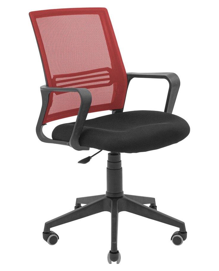 Крісло офісне комп'ютерне Джина - Пластик спинка червона Richman, фото 1