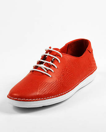 Мокасини жіночі Altura 222 Червоні шкіра, фото 1