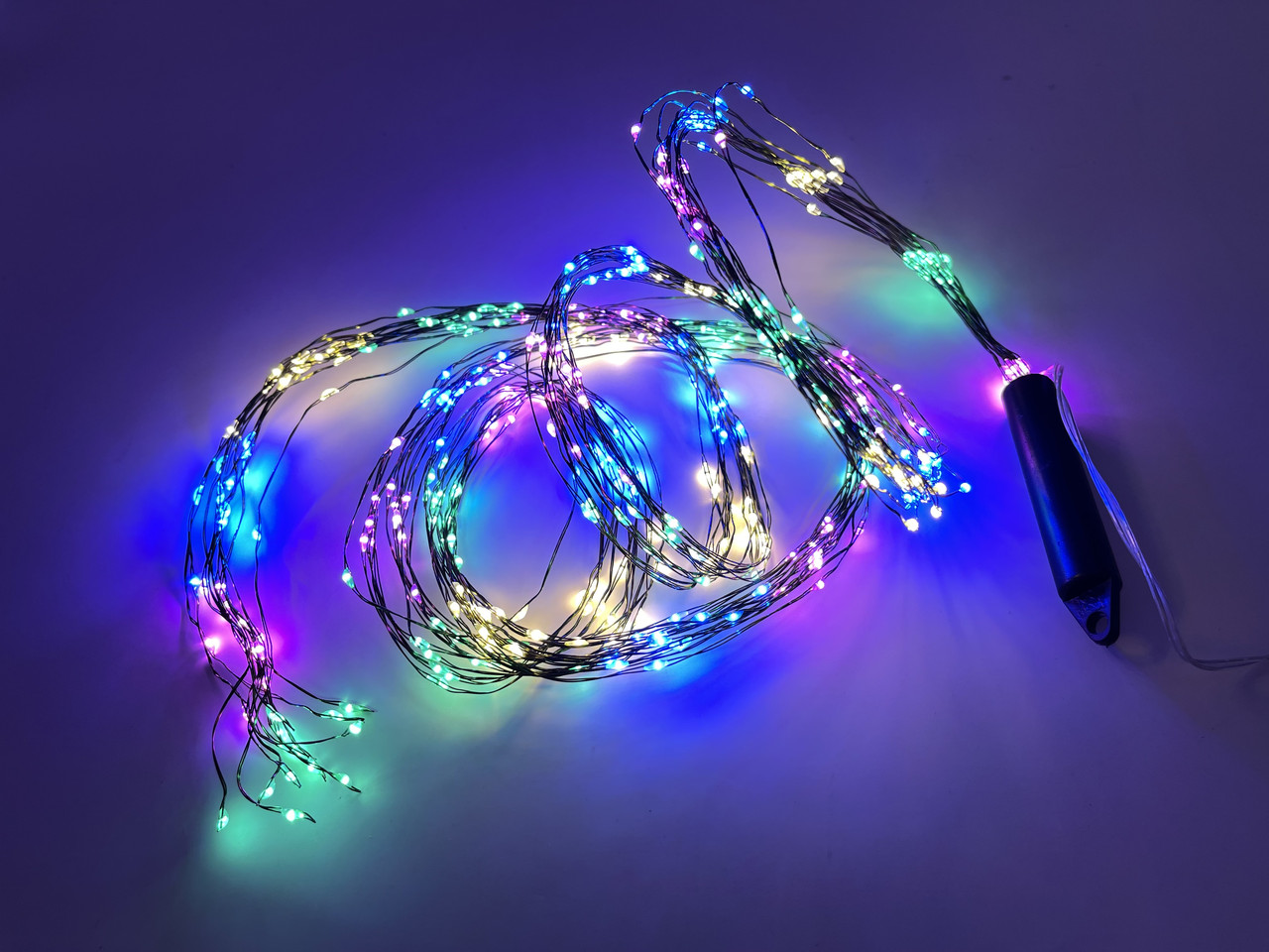 Електрогір. Novogod'ko на мідн. дроті "Кінський хвіст", 480 LED, багатобарв., 3 м, 8 реж.