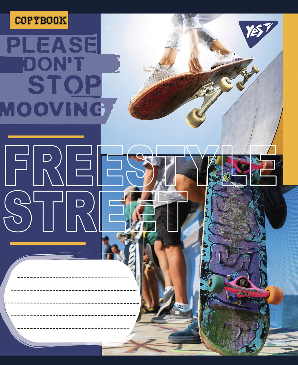 А5/48 лін. YES Freestyle street, зошит для записів
