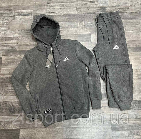 Зимовий спортивний костюм Adidas з капюшоном Туреччина, фото 1