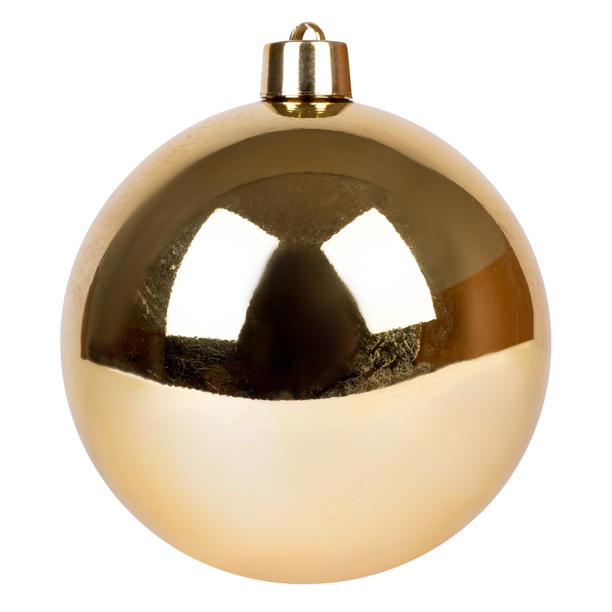 Новорічна куля Novogod'ko, пластик, 20 cм, золото, глянець