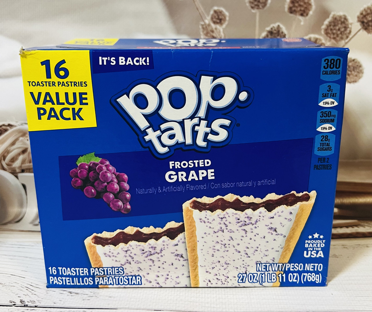 Тости печиво з виноградним джемом Pop Tarts Frosted Grape