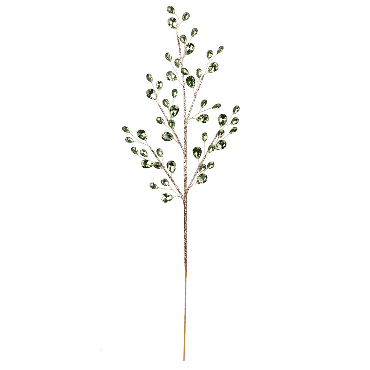Гілка декоративна Yes! Fun з кристалами, 76 см, зелена