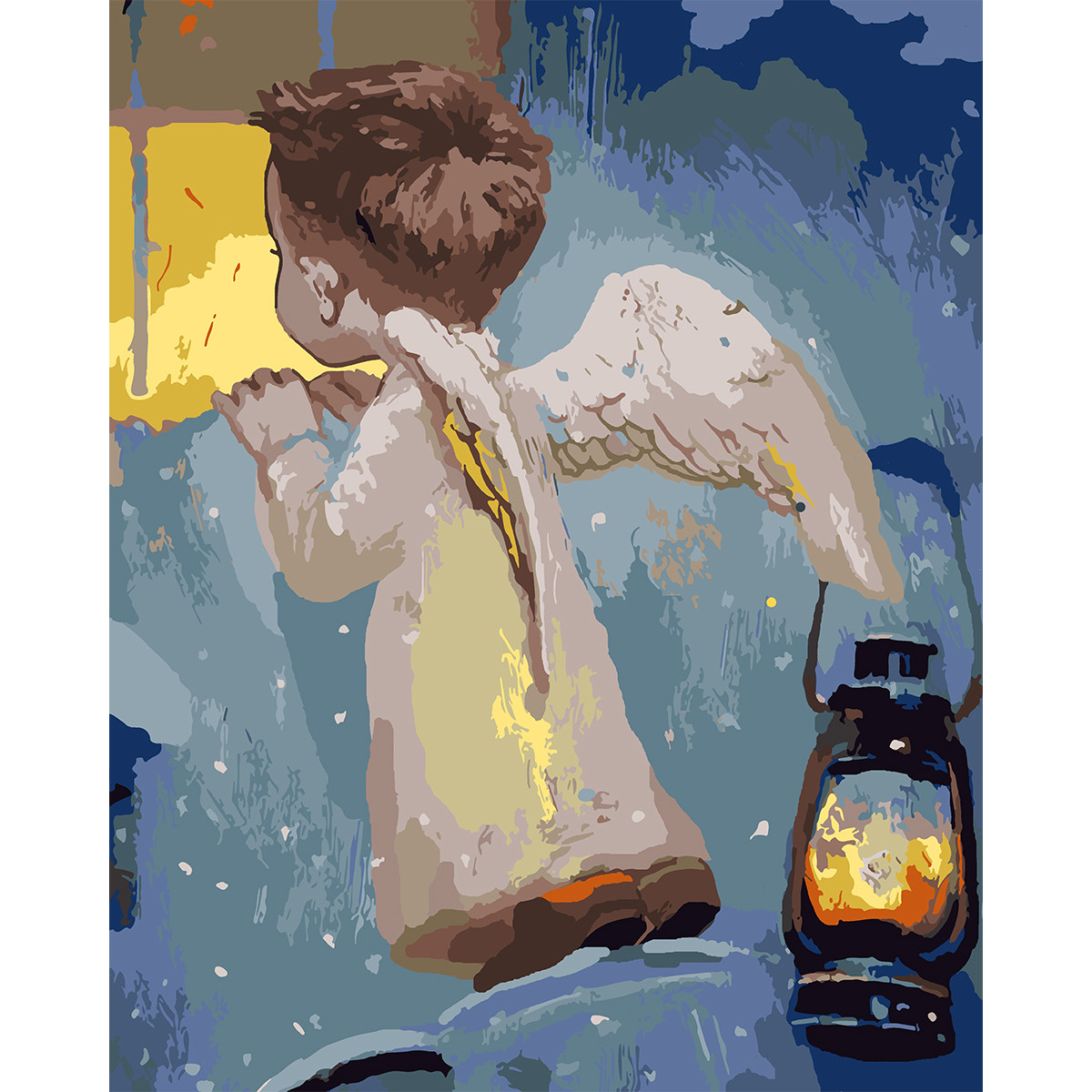 Набір, картина за номерами "Маленький ангел", 40*50 см, SANTI