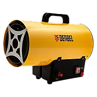 Газовая тепловая пушка прямого нагрева DENZEL GHG-10: 100 м2, 10 кВт, 300 м3/ч, пропан-бутан