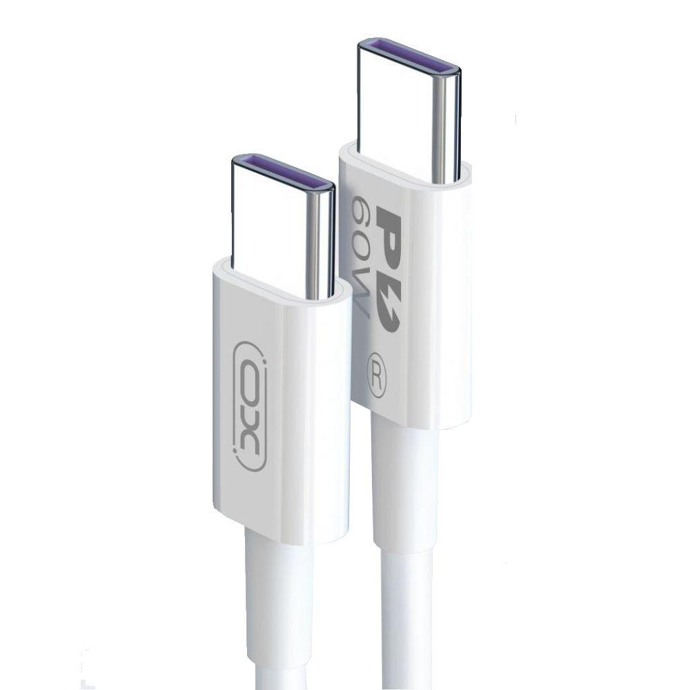 Кабель Type-C - Type-C XO NB-Q190B PD 60W 2m White