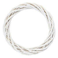 Вінок Yes! Fun ротанговий білий, d-30см